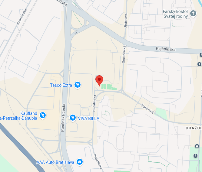 Mapa umiestnenia klubu